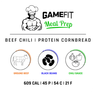 Beef Chili w/ Protein Cornbread